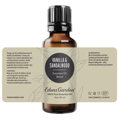 Edens Garden Vanilla Sandalwood drawer sachet ready to scent linens.