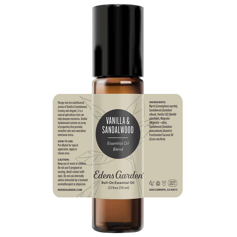 Edens Garden Vanilla Sandalwood lifestyle shot ready for daily rituals.