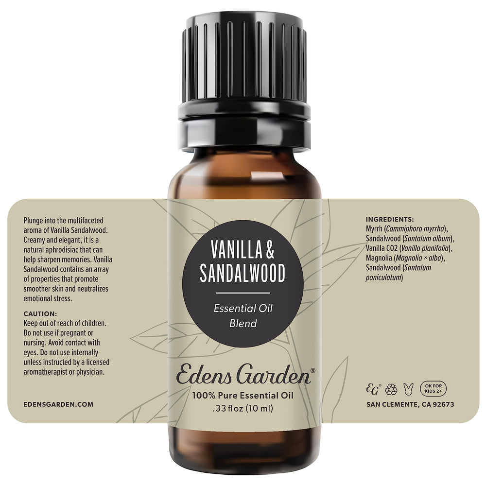 Edens Garden Vanilla Sandalwood wellness aroma for aromatherapy