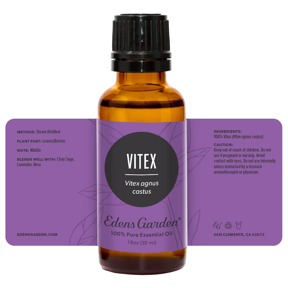 Calm mood scene with Edens Garden Vitex essential oil in diffuser