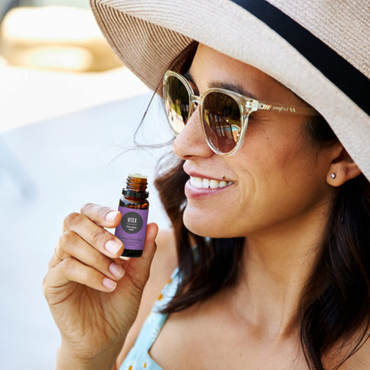 Diffuser-ready Edens Garden Vitex oil creating a calming atmosphere