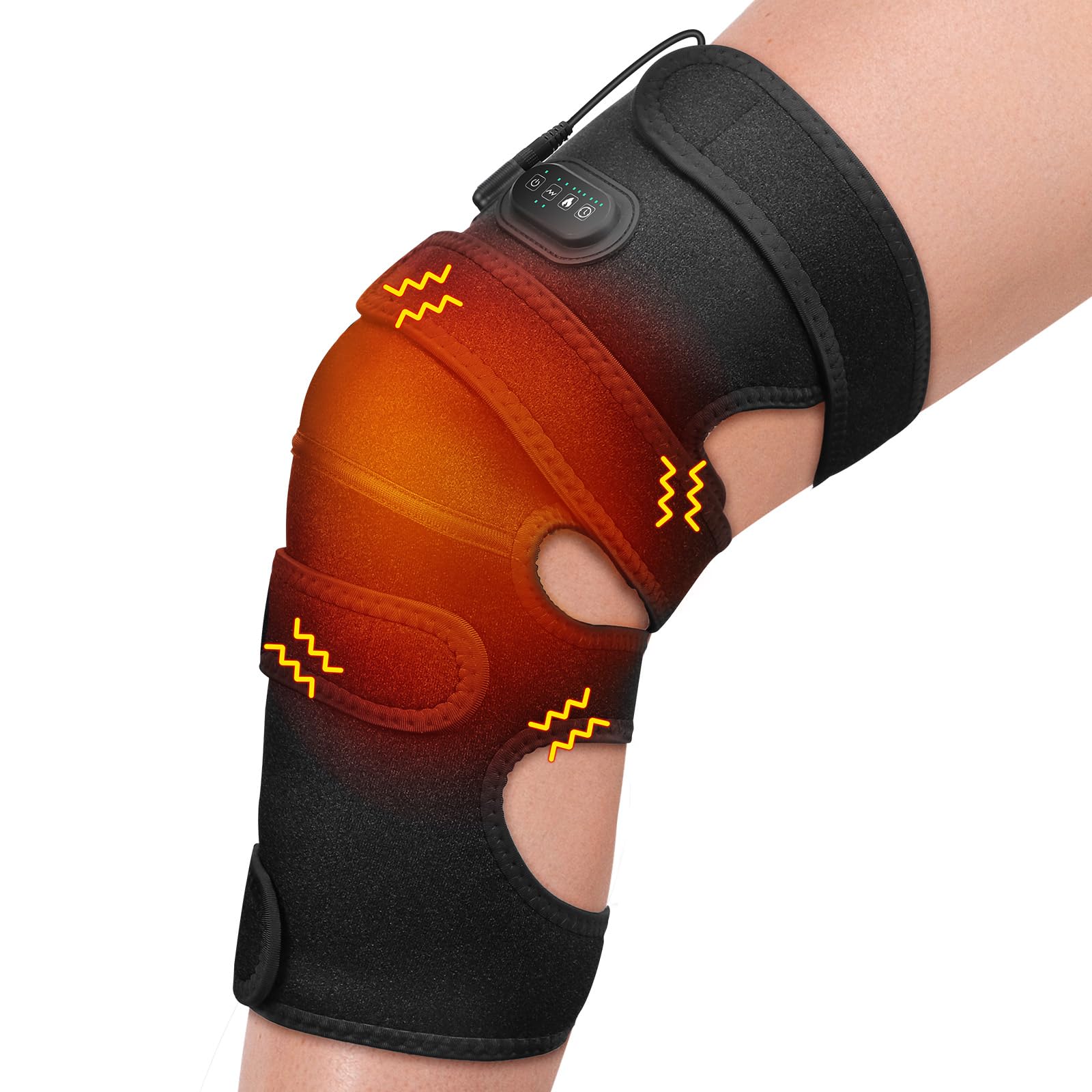 EDIFOLLY heated knee brace with large heating area for even warmth