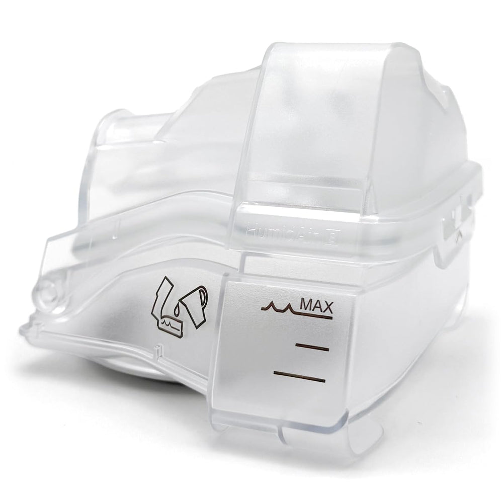 Edionmier AirSense 10 water chamber, clear housing for humidified air during sleep.