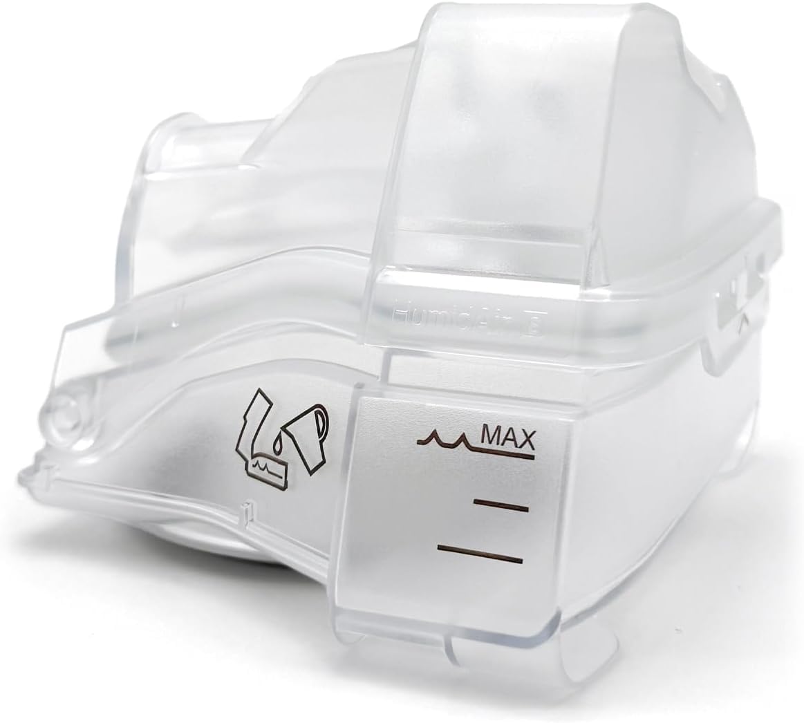 Edionmier HumidAir water chamber for AirSense 10, clear design supports humidity delivery