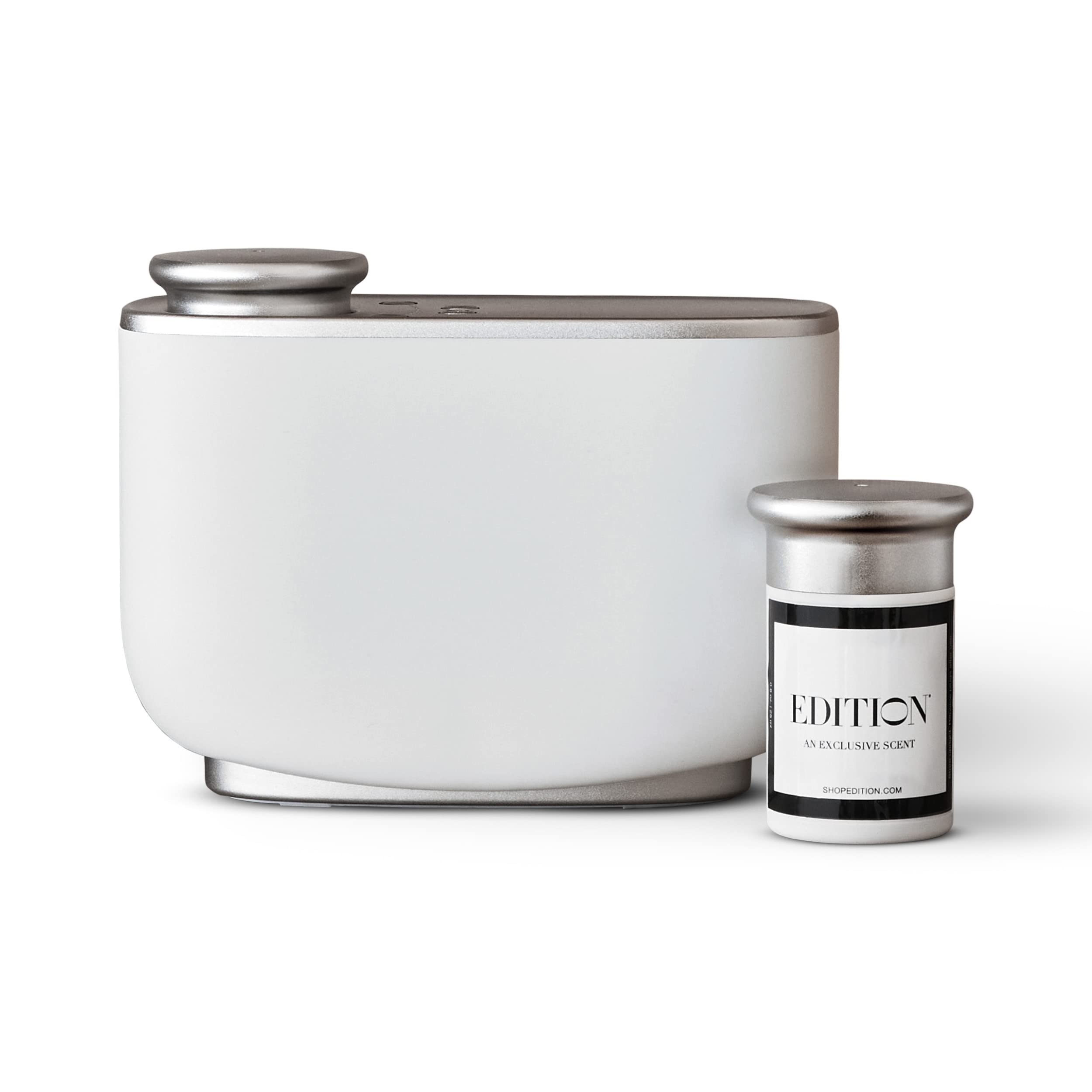 Edition room diffuser front view shows a sleek design for a refined living space.
