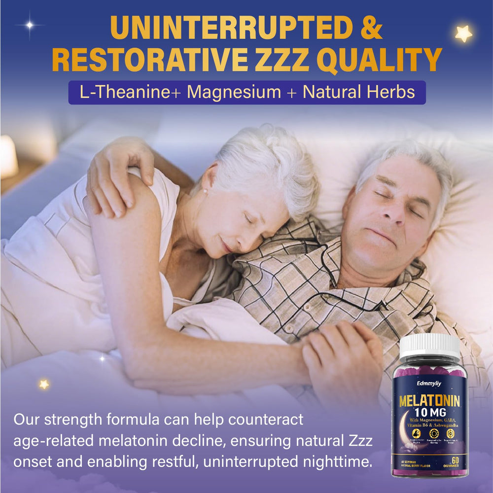 Edmmyliy vegan label on gummies emphasizes plant based sleep support.