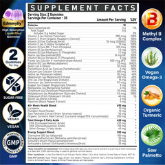 Edmmyliy gummies being poured demonstrates on-the-go nutrition for busy professionals.