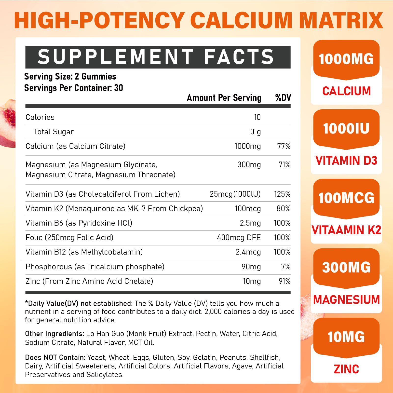 Edmmyliy D3 K2 B-complex gummies promote calcium utilization for bones
