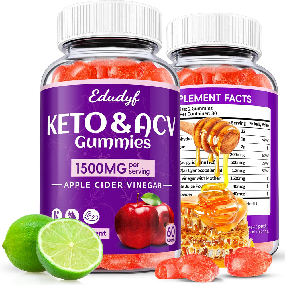 EDUDYF Keto ACV Gummies bottle for daily digestive balance and convenience
