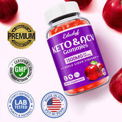 Ingredients of EDUDYF Keto ACV Gummies with probiotic blend for digestive health