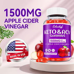 Packaging of EDUDYF Keto ACV Gummies emphasizing GMP quality