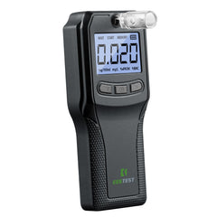 EEKTEST Breathalyzer front view shows a compact unit for quick on-the-go checks