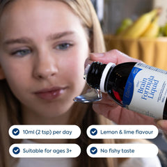 Efamol Efalex being added to a smoothie for convenient daily use