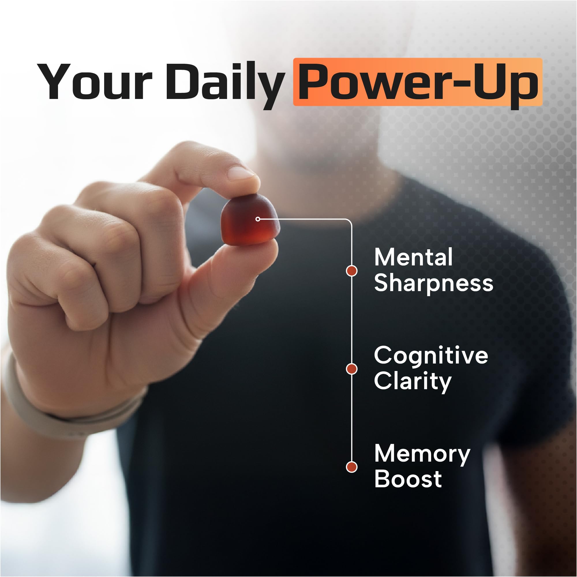 Effective Nutra Mushroom Gummies close-up of vibrant raspberry gummies for daily energy.