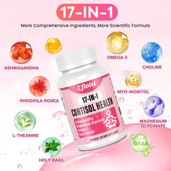 Efioist Cortisol bottle with glass of water for routine integration