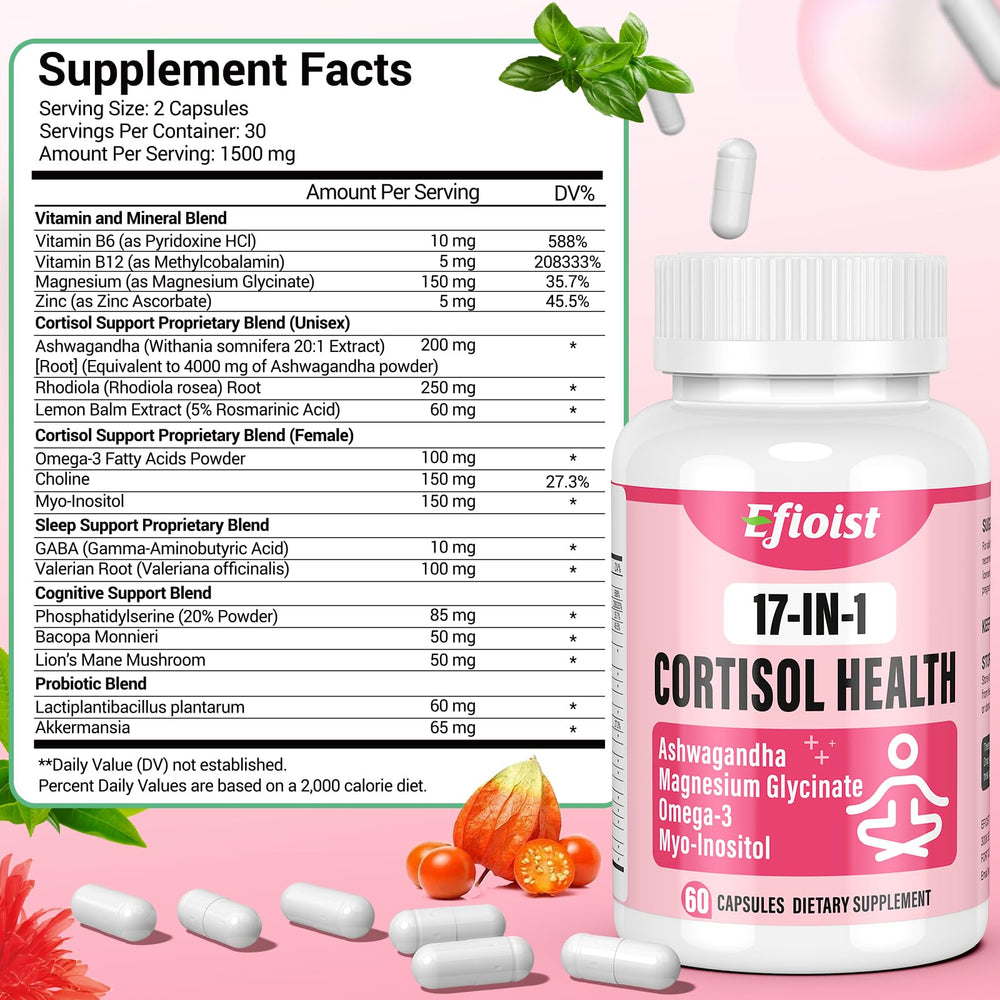 Efioist Cortisol lifestyle shot suggesting support for restful sleep