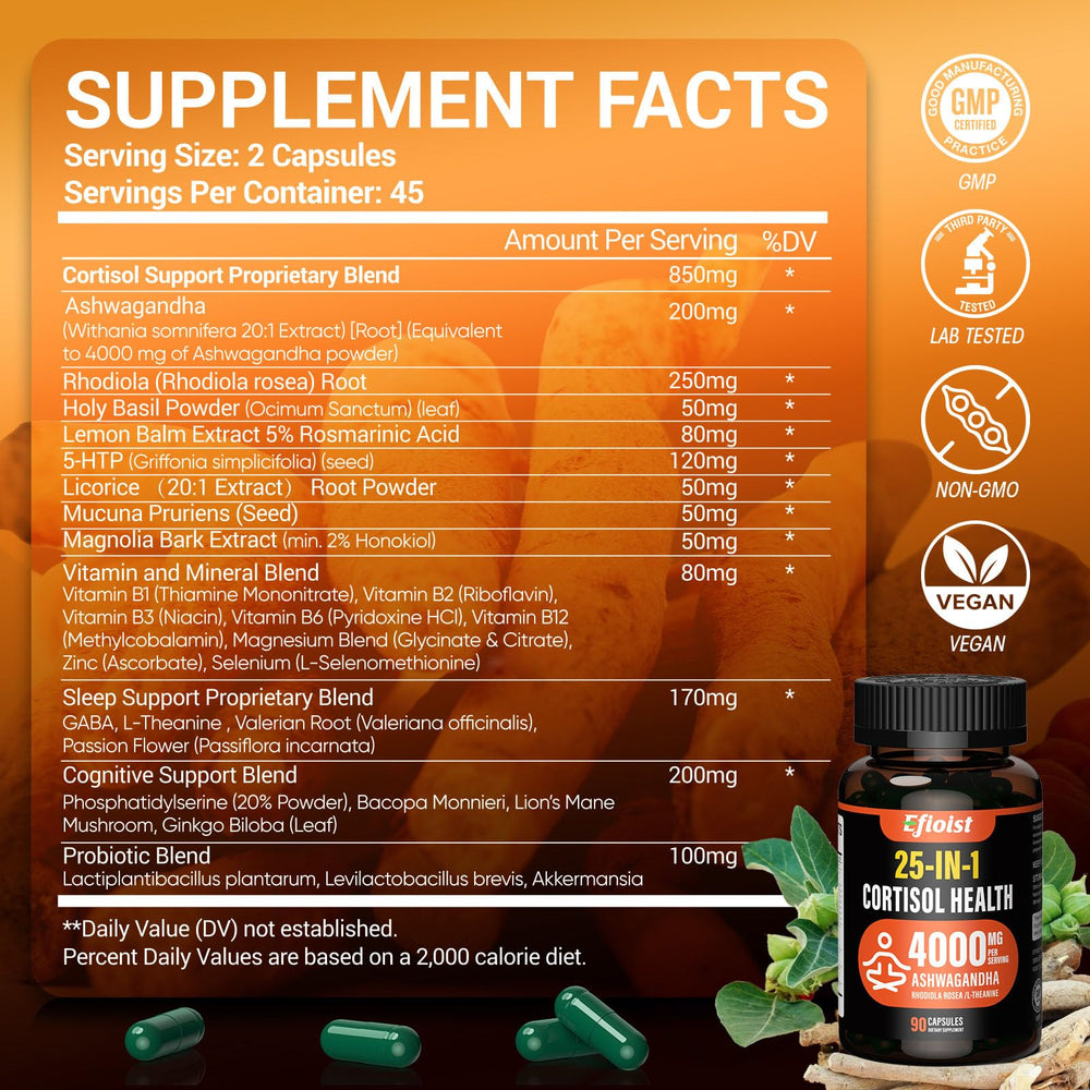 Efioist probiotic sleep support capsules emphasize gut-friendly ingredients aiding nightly rest.