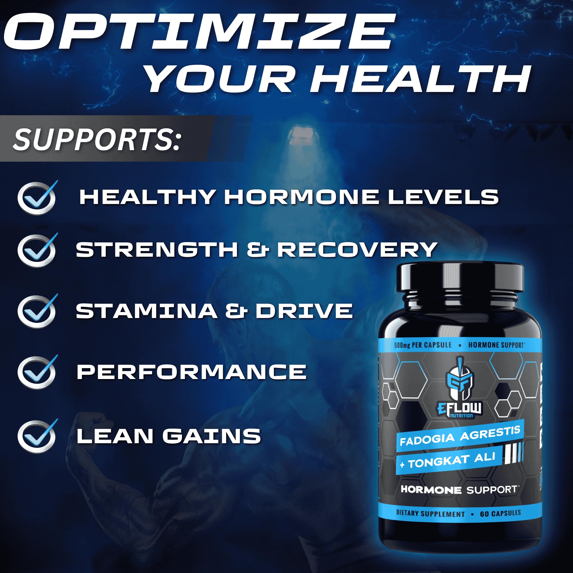Close-up of eFlow capsules highlighting premium quality and clean ingredients