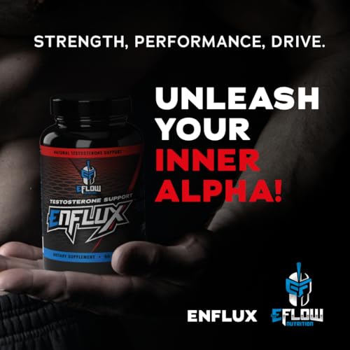 eFlow Nutrition Enflux label close-up highlights mood support potential.