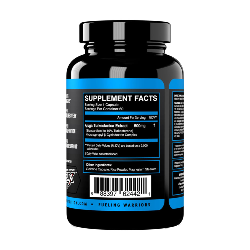 eflow nutrition turkesterone gym scene suggests use during strength workouts for endurance.