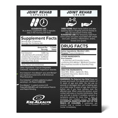 EFX Joint Rehab kit shown ready for use with capsules and cream