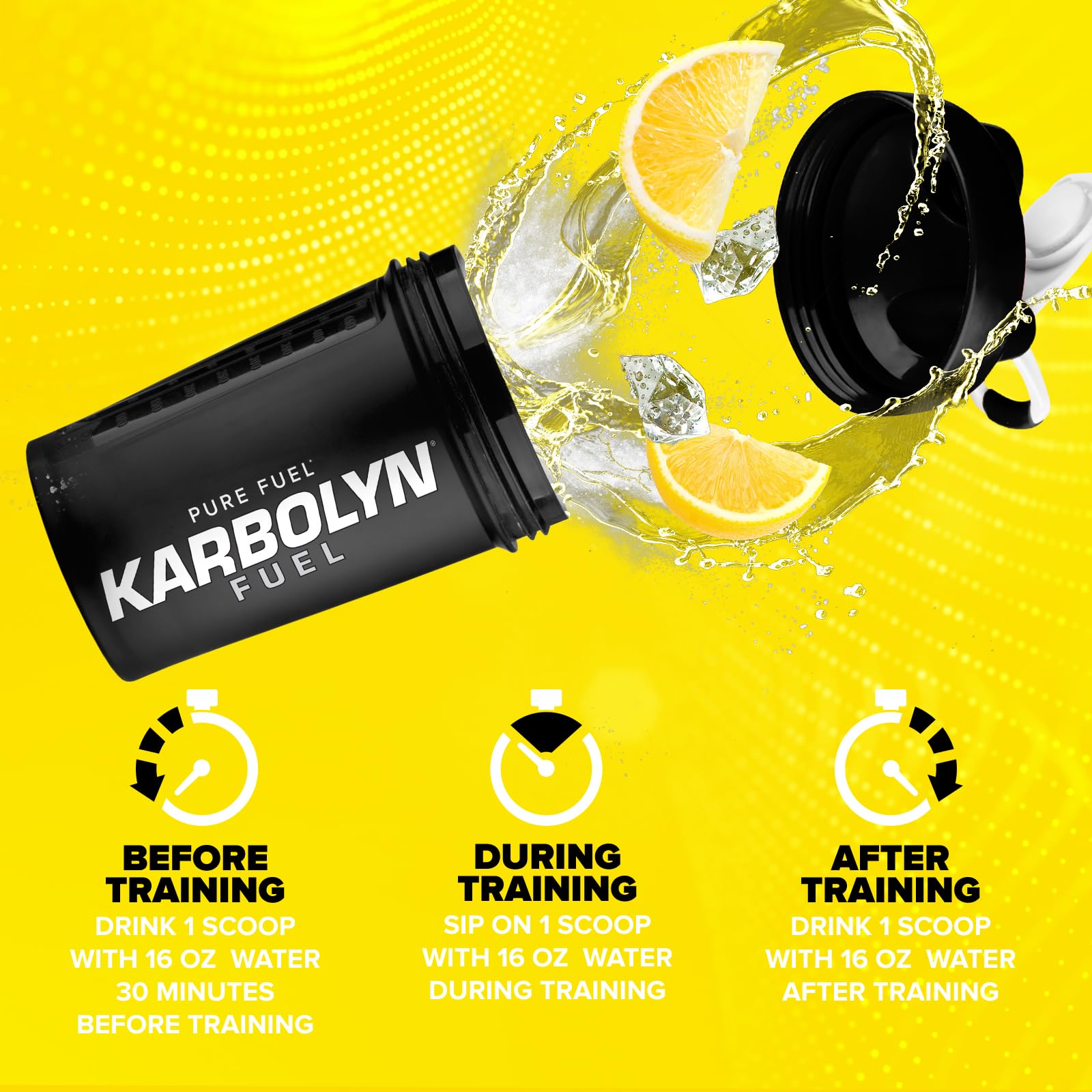 EFX Karbolyn Fuel shaker pairs with Lemon Ice flavor