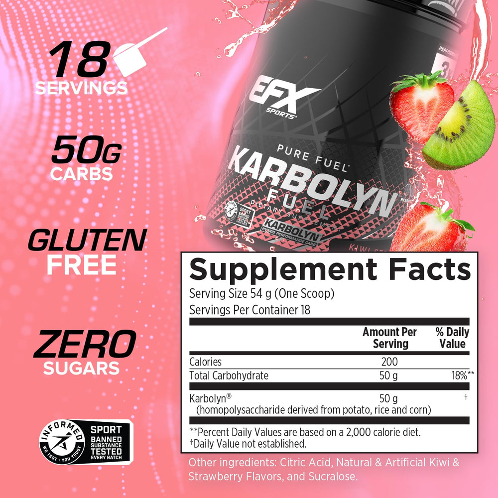 EFX Karbolyn Fuel serving scoop ready for workout fueling