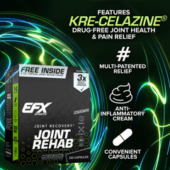 EFX Kre-Alkalyn creatine matrix in Joint Rehab supports activity and mobility