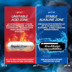 Ingredients scene showing tea alkaloids and caffeine components in EFX Kre-Alkalyn Hardcore.