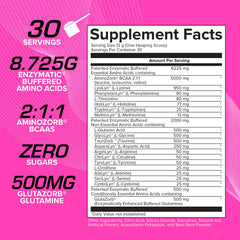 EFX Aminozorb Elite 21 tub front with zero sugar and pink bubblegum