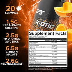 K-OTIC label ingredient panel highlighting key compounds