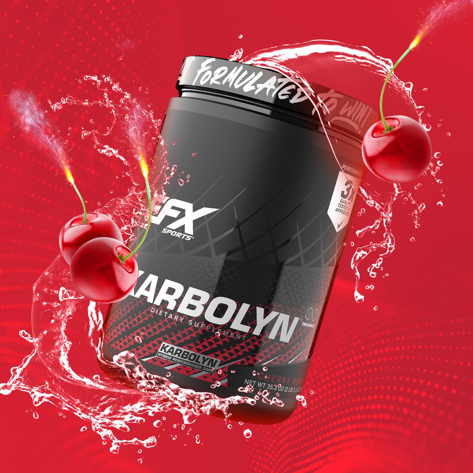 Ready-to-drink serving image highlights convenient, stimulant-free energy options for competition days.