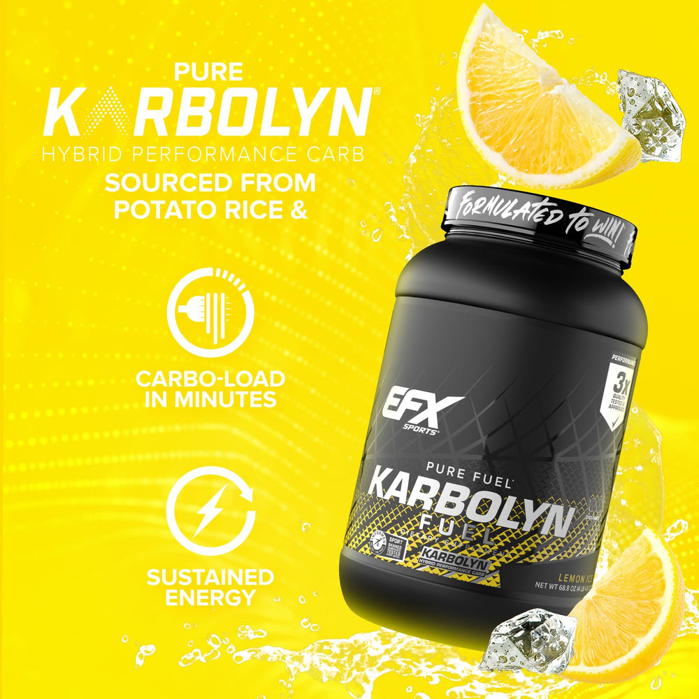 Athlete preparing a pre-workout shake with Karbolyn Fuel for sustained effort.
