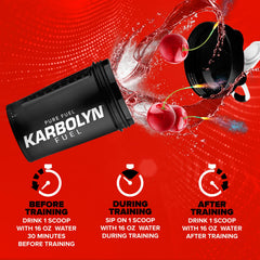 EFX Sports Karbolyn Fuel shaker shows ready-to-drink pre-workout energy