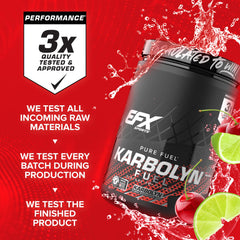 EFX Sports Karbolyn Fuel pouring into a shaker for quick mix