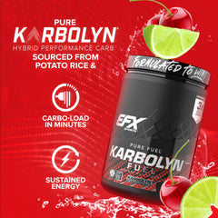 EFX Sports Karbolyn Fuel during workout for sustained energy
