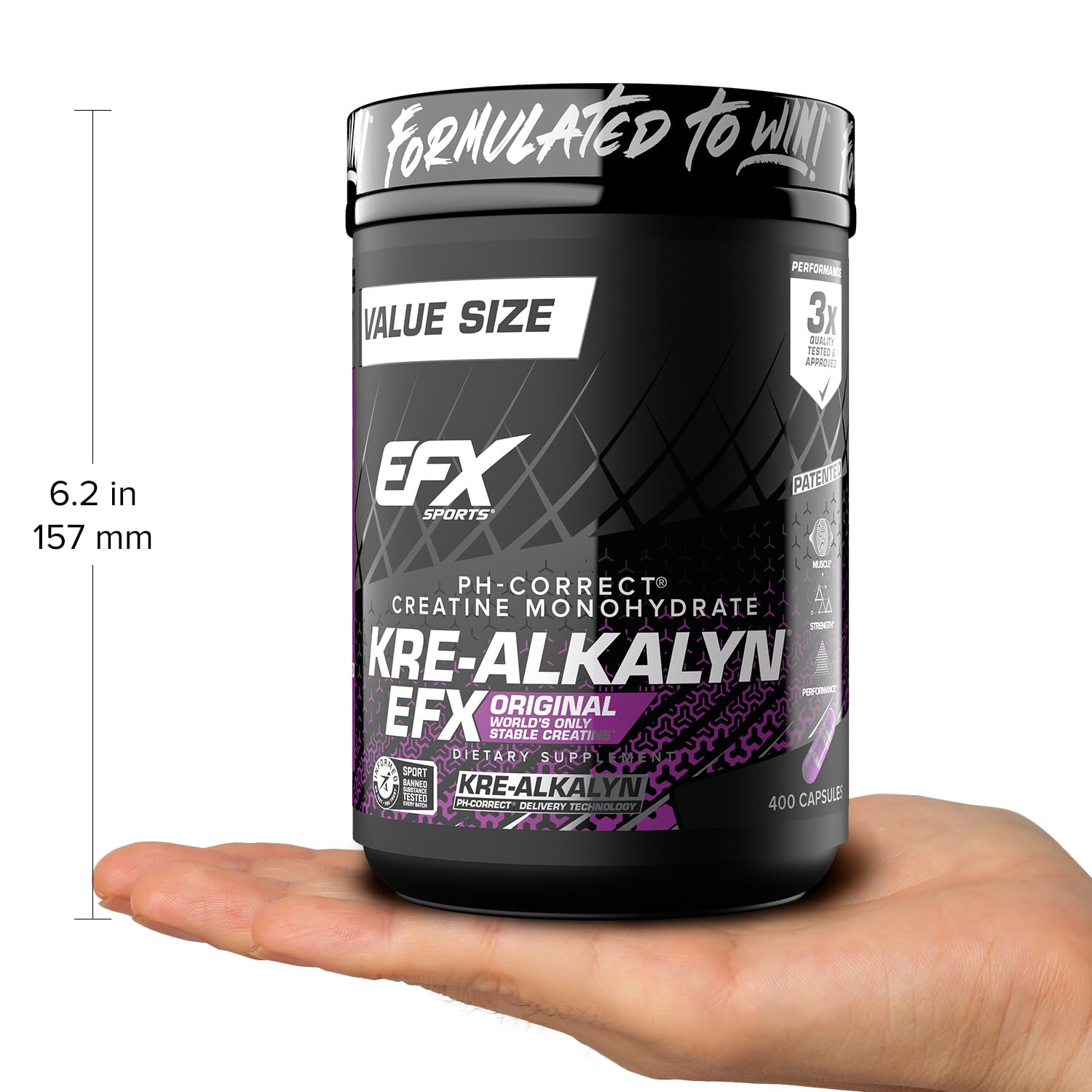 Box text reveals 200 servings and 400 capsules for long-term use.