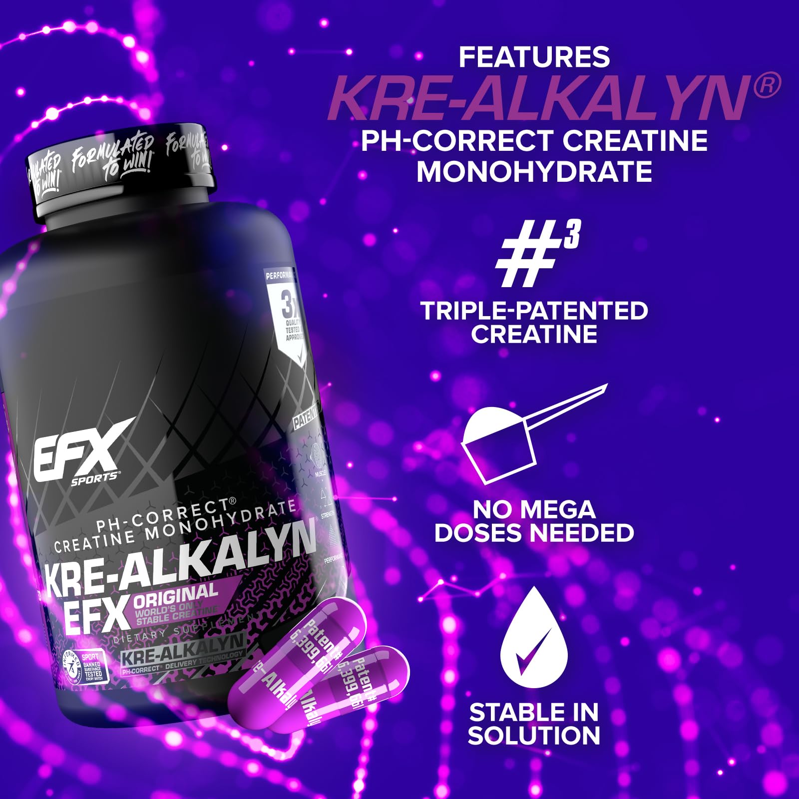 Holding an EFX Kre-Alkalyn EFX bottle ready for workouts.