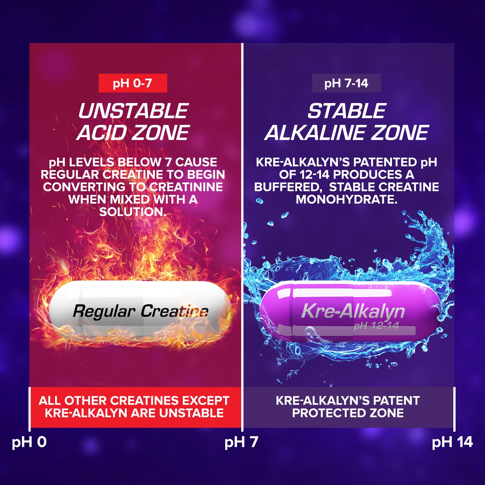 EFX Kre-Alkalyn EFX capsules arranged for daily performance.