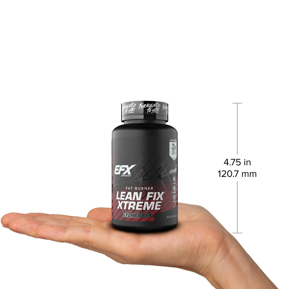 EFX Sports Lean Fix Xtreme packaging graphics emphasize quality and purity