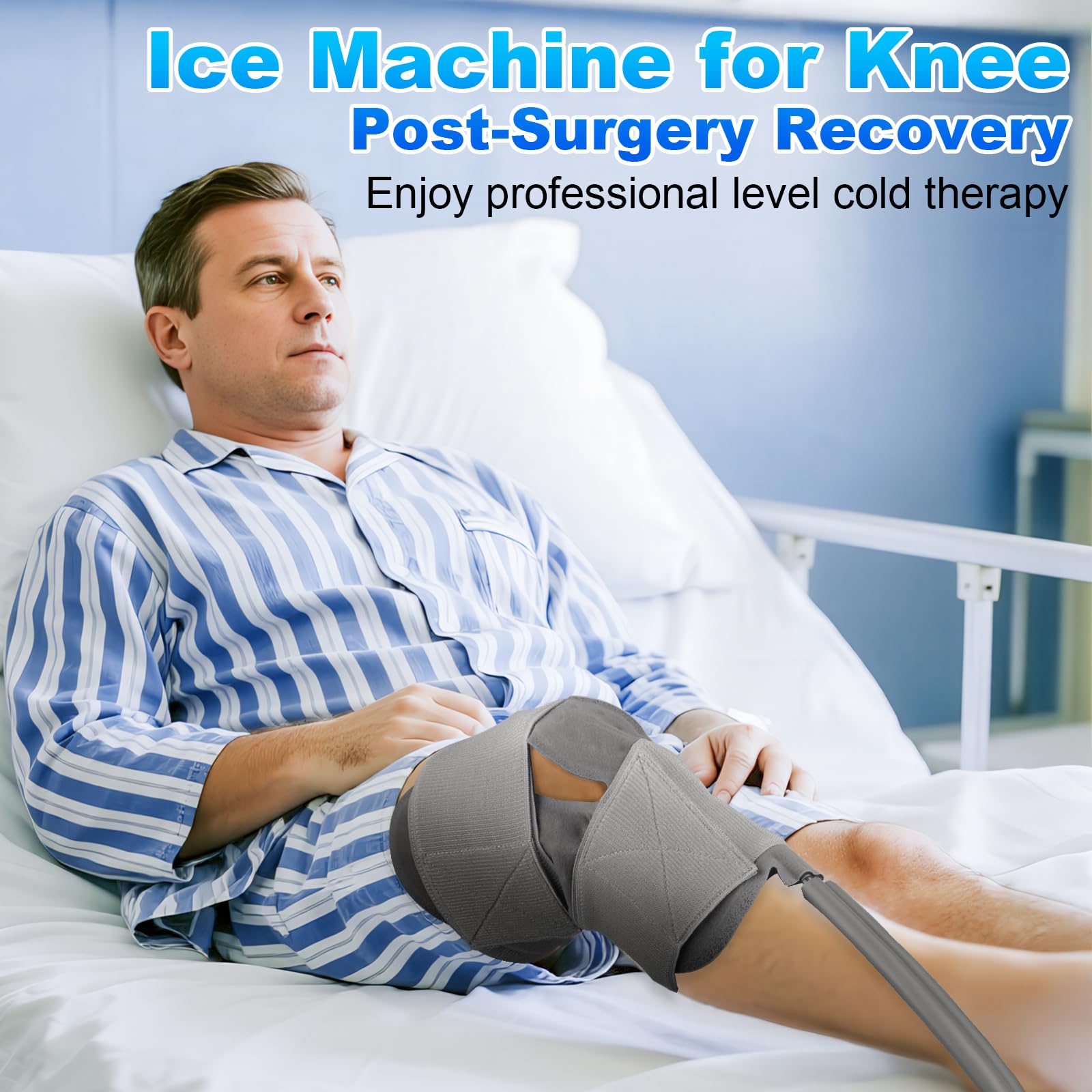 Egfvcbo ergonomic knee pad with belts provides secure, comfortable fit.