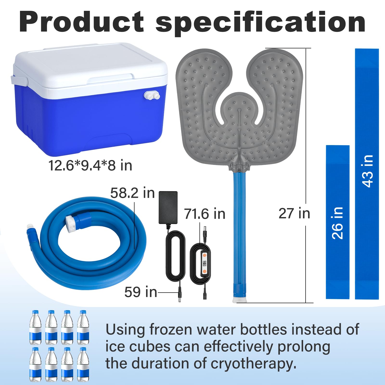 Egfvcbo home cryotherapy system set up for convenient recovery routines