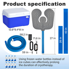 Egfvcbo home cryotherapy system set up for convenient recovery routines