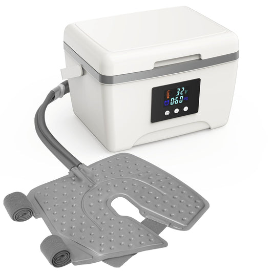 Egfvcbo ice machine knee after surgery with 9-quart cooler for targeted post-op cooling