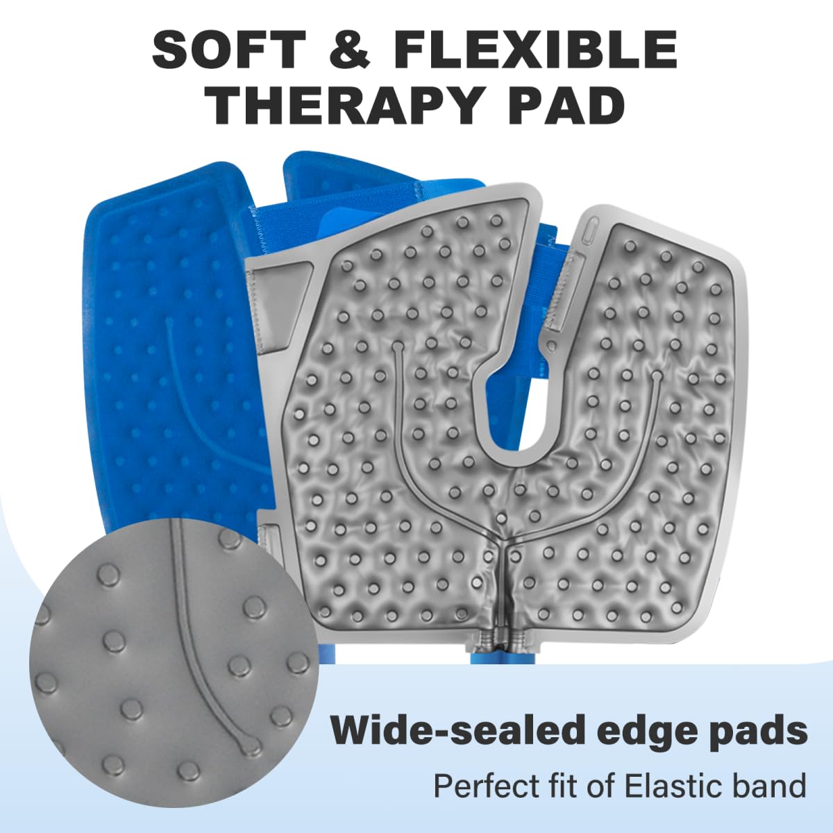 Egfvcbo knee comfort pad in use showing flexible contouring