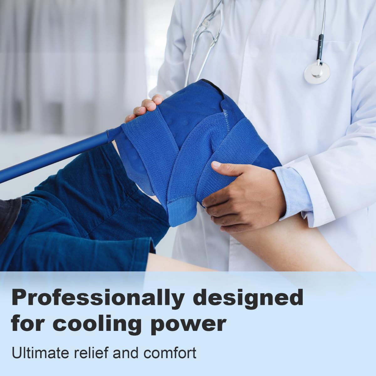 Egfvcbo knee therapy pad close-up highlighting even cooling distribution