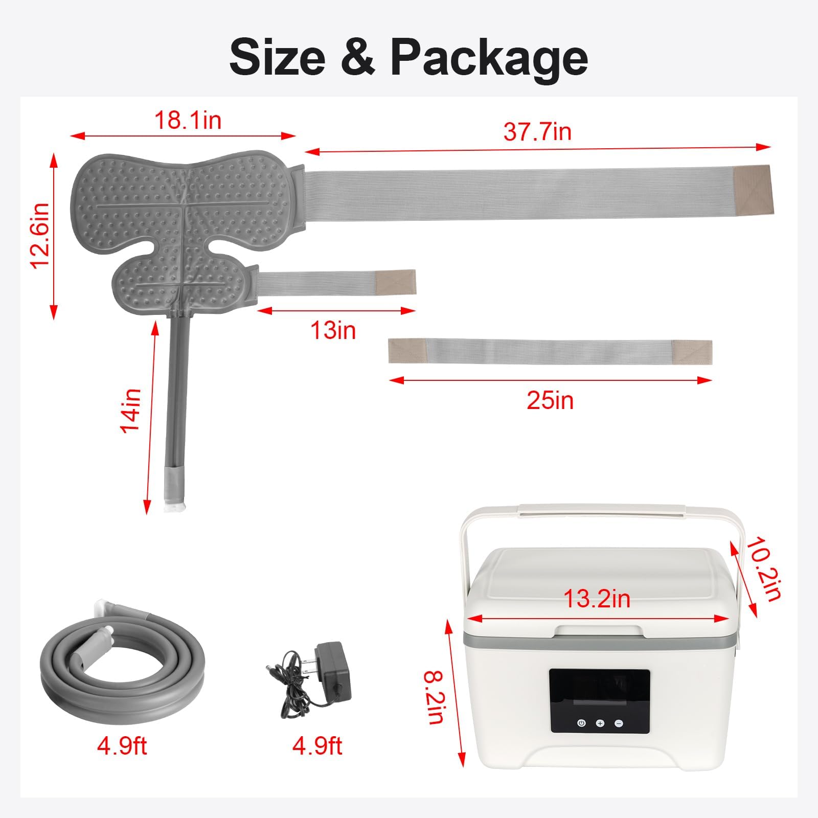 Egfvcbo professional shoulder pad with even ice distribution across the area