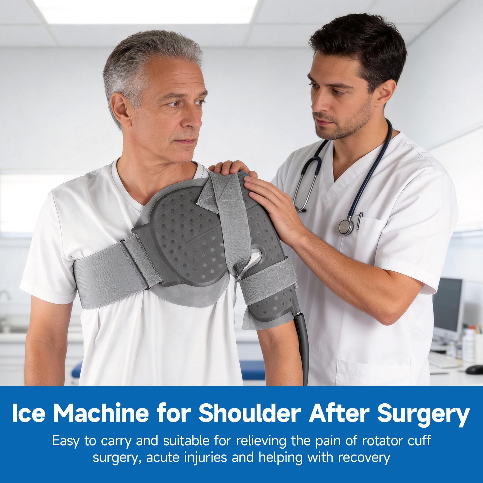 EGFVCBO removable straps keep shoulder pad in place during use.