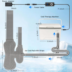 Egfvcbo three-layer insulation preserves cold for extended therapy.