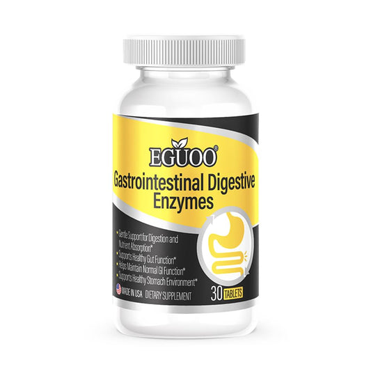 EGUOO digestive enzyme tablets pack supports meal-friendly digestion.
